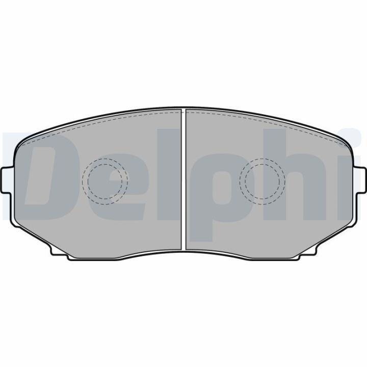 Stabdžių trinkelių rinkinys, diskinis stabdys DELPHI LP2098