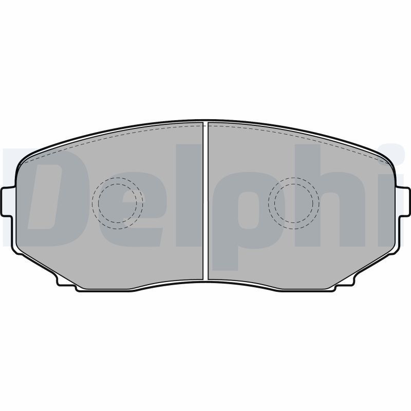 Stabdžių trinkelių rinkinys, diskinis stabdys DELPHI LP2098