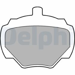 Stabdžių trinkelių rinkinys, diskinis stabdys DELPHI LP211