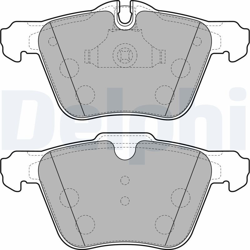 Stabdžių trinkelių rinkinys, diskinis stabdys DELPHI LP2114