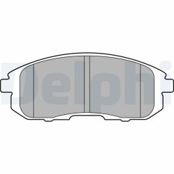 Stabdžių trinkelių rinkinys, stovėjimo stabdys DELPHI LP2148