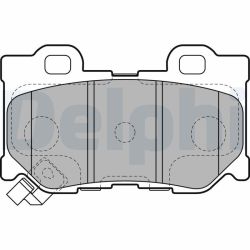 Stabdžių trinkelių rinkinys, diskinis stabdys DELPHI LP2157