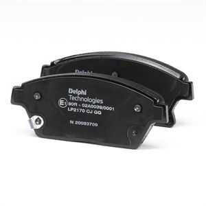 Stabdžių trinkelių rinkinys, diskinis stabdys DELPHI LP2170