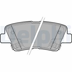 Stabdžių trinkelių rinkinys, stovėjimo stabdys DELPHI LP2195