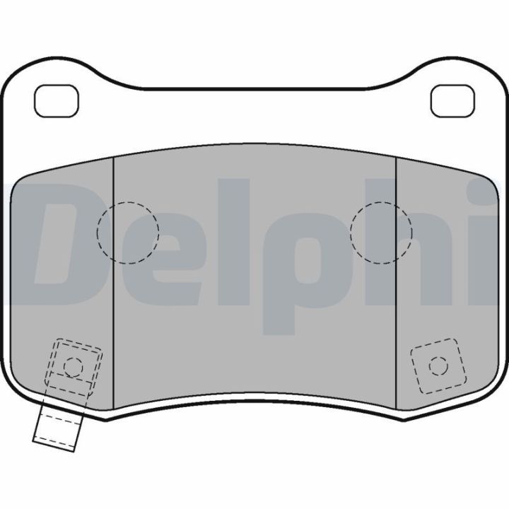 Stabdžių trinkelių rinkinys, diskinis stabdys DELPHI LP2212