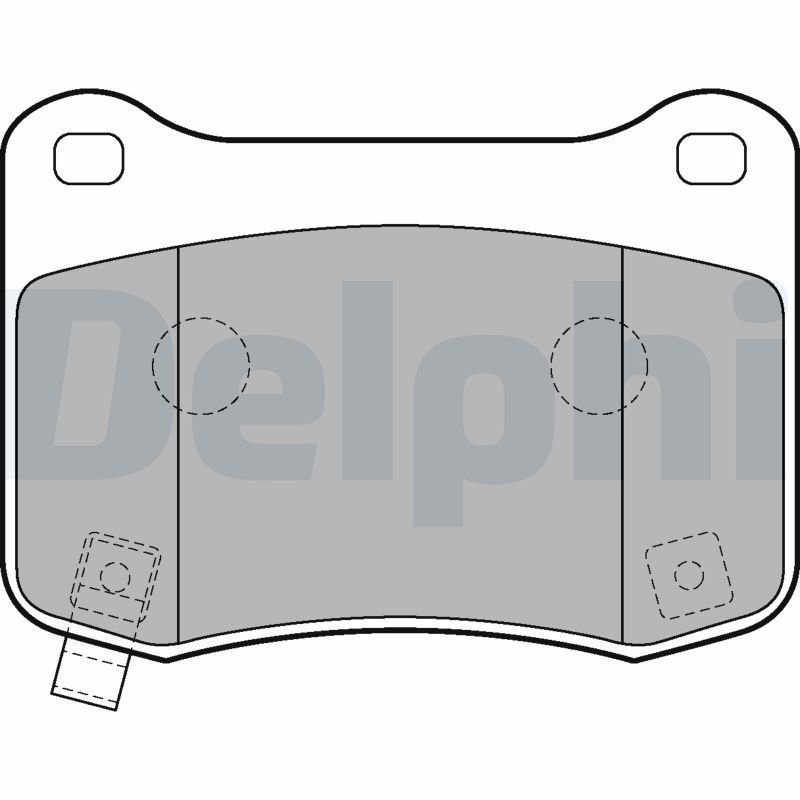 Stabdžių trinkelių rinkinys, diskinis stabdys DELPHI LP2212