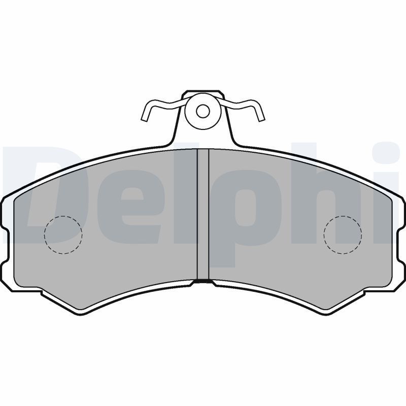 Stabdžių trinkelių rinkinys, diskinis stabdys DELPHI LP2215