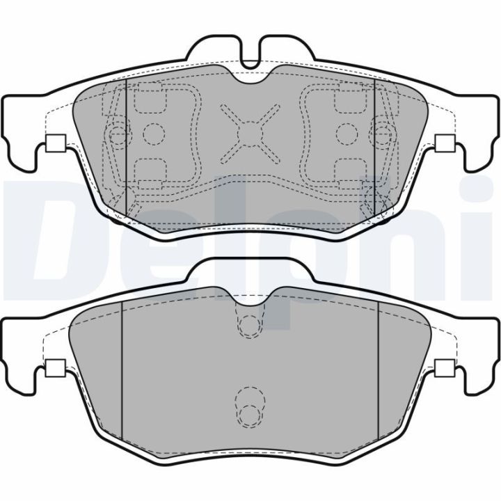 Stabdžių trinkelių rinkinys, stovėjimo stabdys DELPHI LP2259