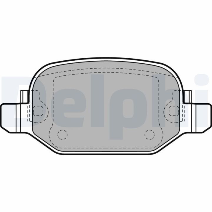 Stabdžių trinkelių rinkinys, diskinis stabdys DELPHI LP2475