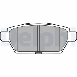 Stabdžių trinkelių rinkinys, diskinis stabdys DELPHI LP2493