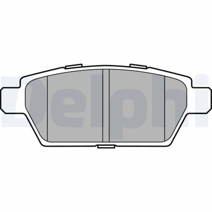 Stabdžių trinkelių rinkinys, diskinis stabdys DELPHI LP2493