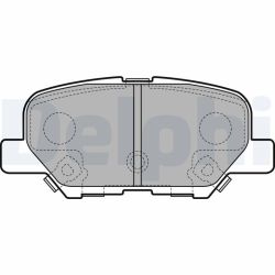 Stabdžių trinkelių rinkinys, diskinis stabdys DELPHI LP2501