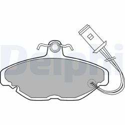 Stabdžių trinkelių rinkinys, diskinis stabdys DELPHI LP254