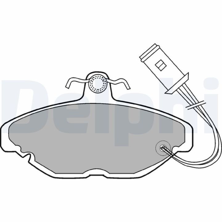 Stabdžių trinkelių rinkinys, diskinis stabdys DELPHI LP254