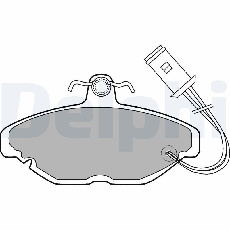 Stabdžių trinkelių rinkinys, diskinis stabdys DELPHI LP254