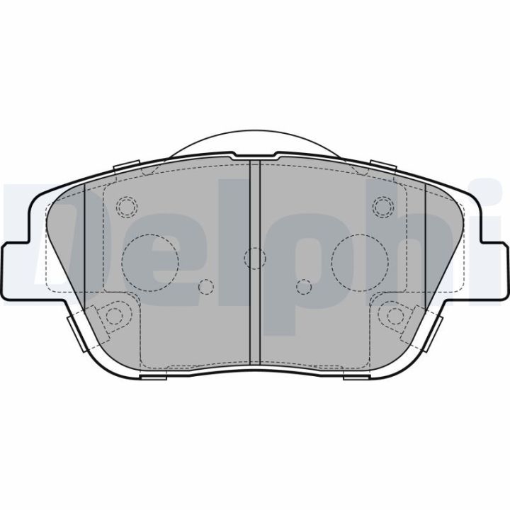 Stabdžių trinkelių rinkinys, diskinis stabdys DELPHI LP2688