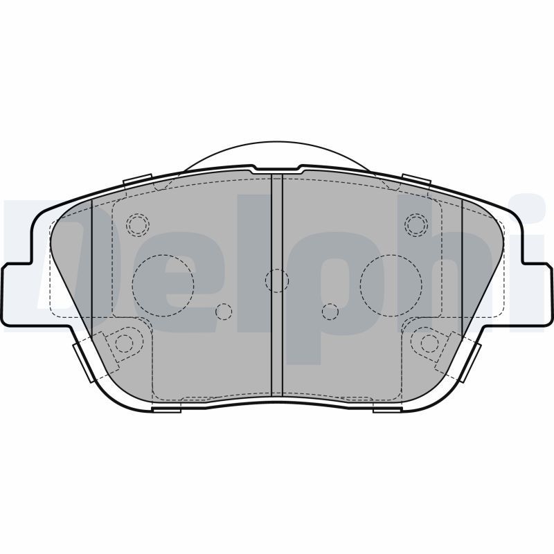 Stabdžių trinkelių rinkinys, diskinis stabdys DELPHI LP2688