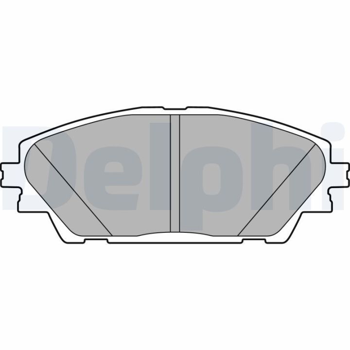 Stabdžių trinkelių rinkinys, diskinis stabdys DELPHI LP2701