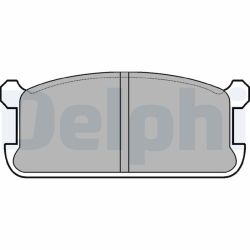 Stabdžių trinkelių rinkinys, diskinis stabdys DELPHI LP286