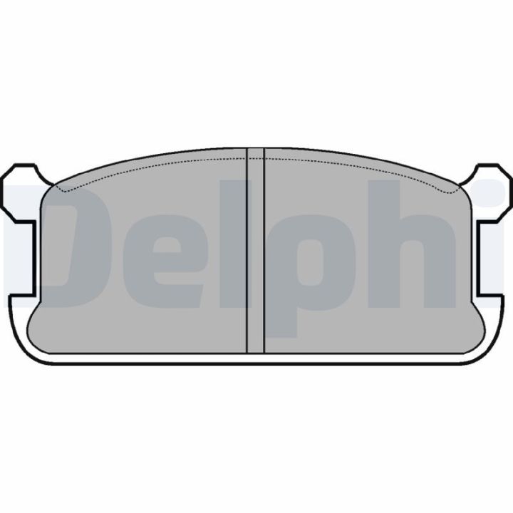 Stabdžių trinkelių rinkinys, diskinis stabdys DELPHI LP286
