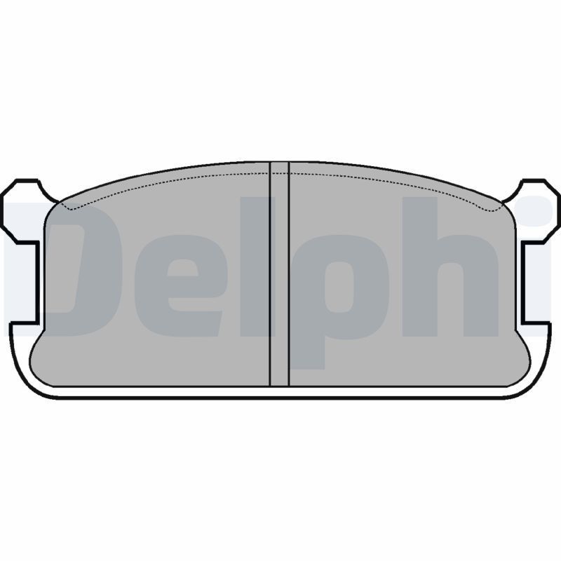 Stabdžių trinkelių rinkinys, diskinis stabdys DELPHI LP286