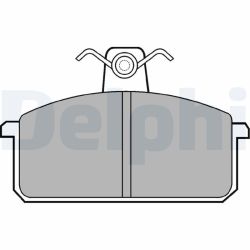 Stabdžių trinkelių rinkinys, diskinis stabdys DELPHI LP305