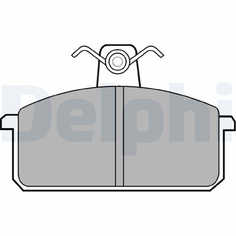 Stabdžių trinkelių rinkinys, diskinis stabdys DELPHI LP305