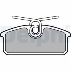 Stabdžių trinkelių rinkinys, diskinis stabdys DELPHI LP3150