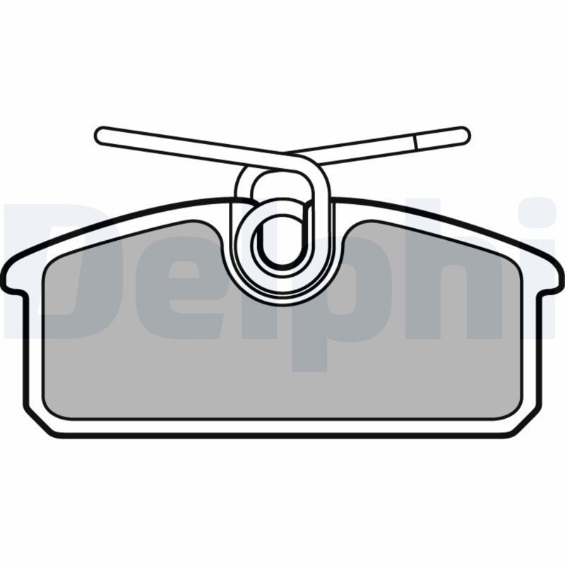 Stabdžių trinkelių rinkinys, diskinis stabdys DELPHI LP3150