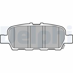 Stabdžių trinkelių rinkinys, diskinis stabdys DELPHI LP3158