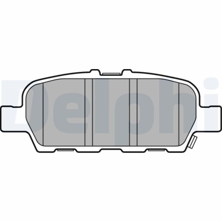 Stabdžių trinkelių rinkinys, diskinis stabdys DELPHI LP3158