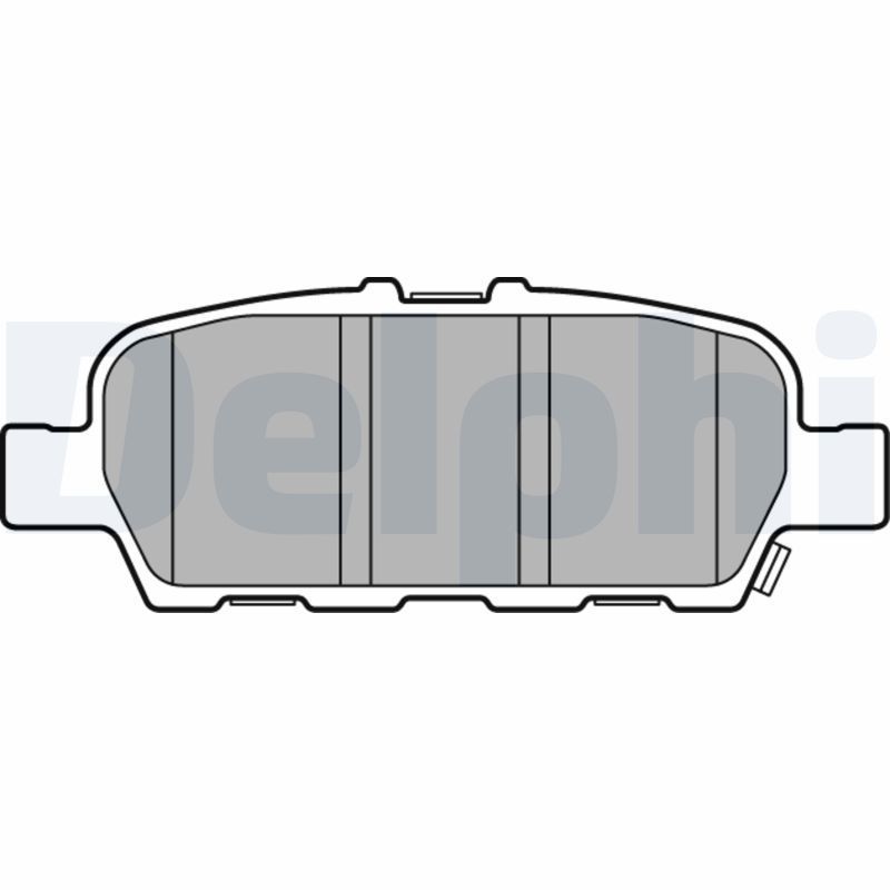 Stabdžių trinkelių rinkinys, diskinis stabdys DELPHI LP3158