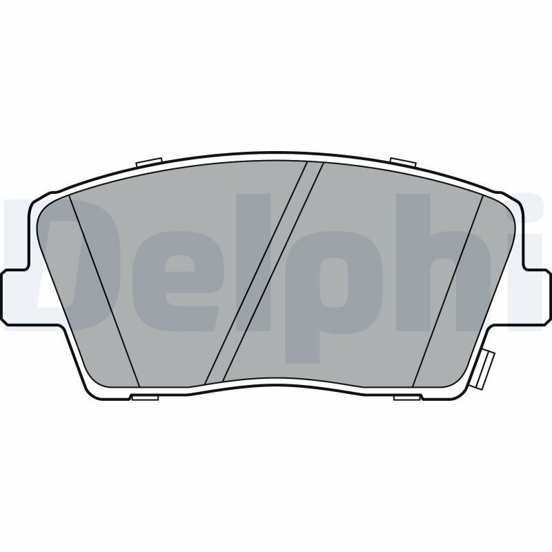 Stabdžių trinkelių rinkinys, diskinis stabdys DELPHI LP3390