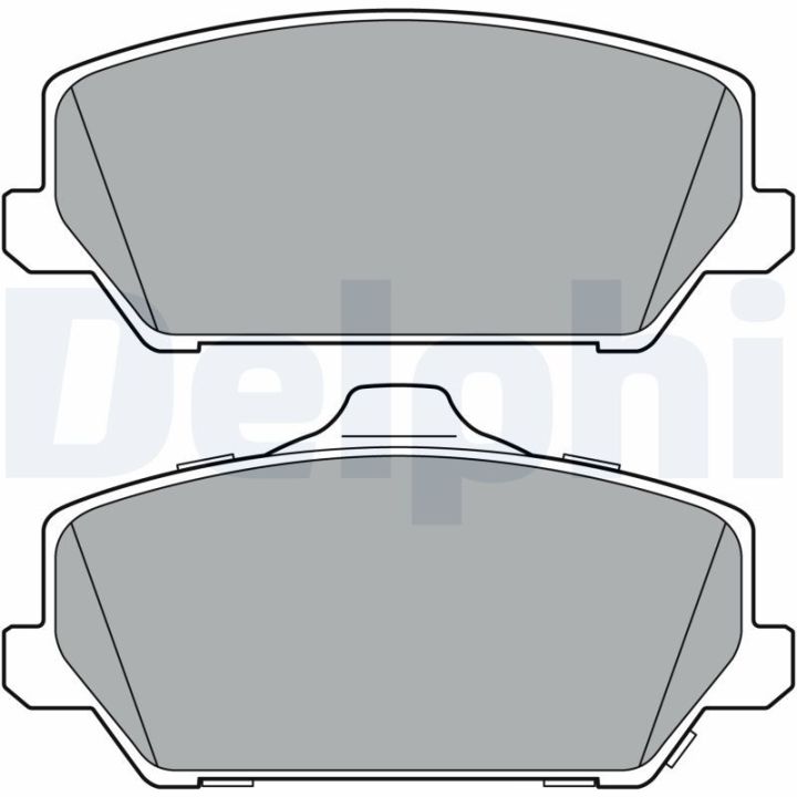 Stabdžių trinkelių rinkinys, diskinis stabdys DELPHI LP3403