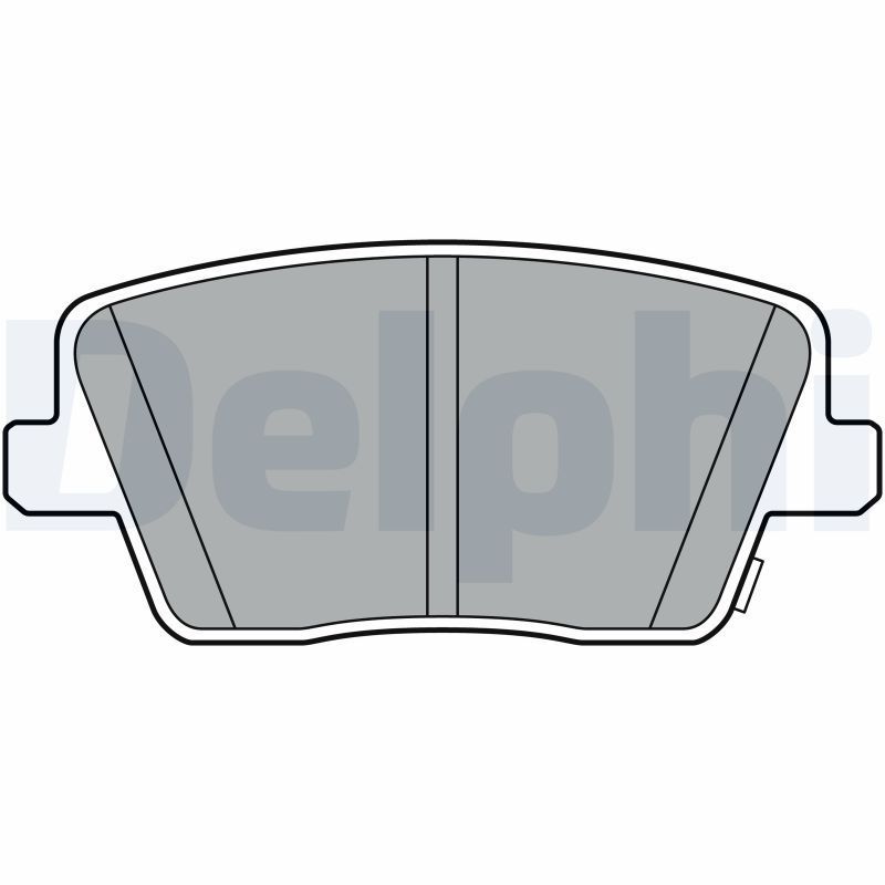 Stabdžių trinkelių rinkinys, diskinis stabdys DELPHI LP3404