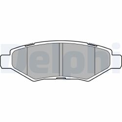 Stabdžių trinkelių rinkinys, diskinis stabdys DELPHI LP3467