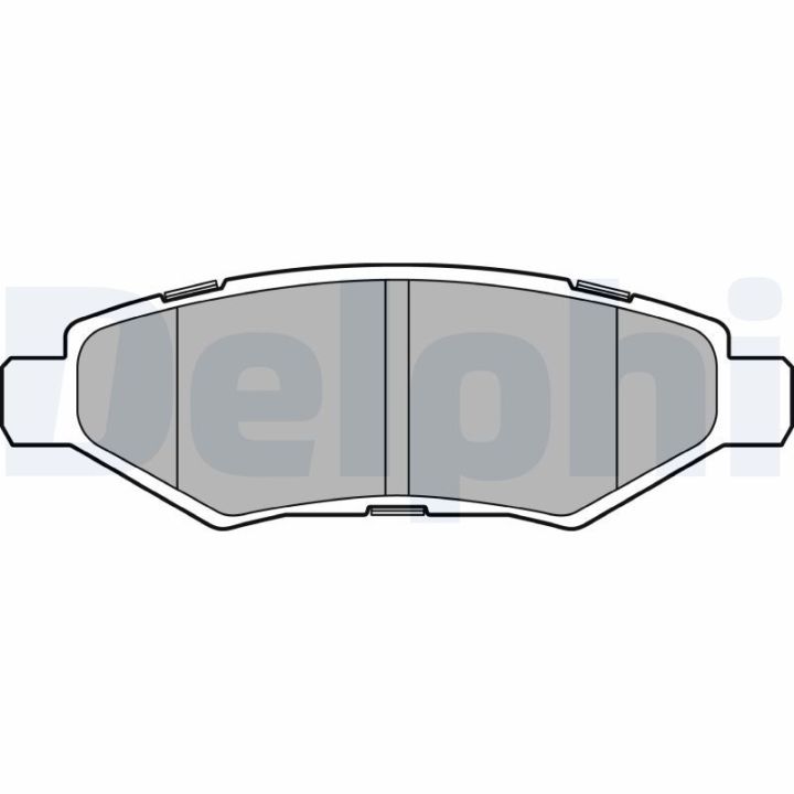 Stabdžių trinkelių rinkinys, diskinis stabdys DELPHI LP3467