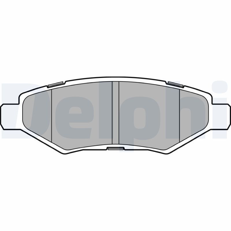 Stabdžių trinkelių rinkinys, diskinis stabdys DELPHI LP3467