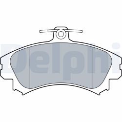 Stabdžių trinkelių rinkinys, diskinis stabdys DELPHI LP3533