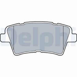 Stabdžių trinkelių rinkinys, diskinis stabdys DELPHI LP3537