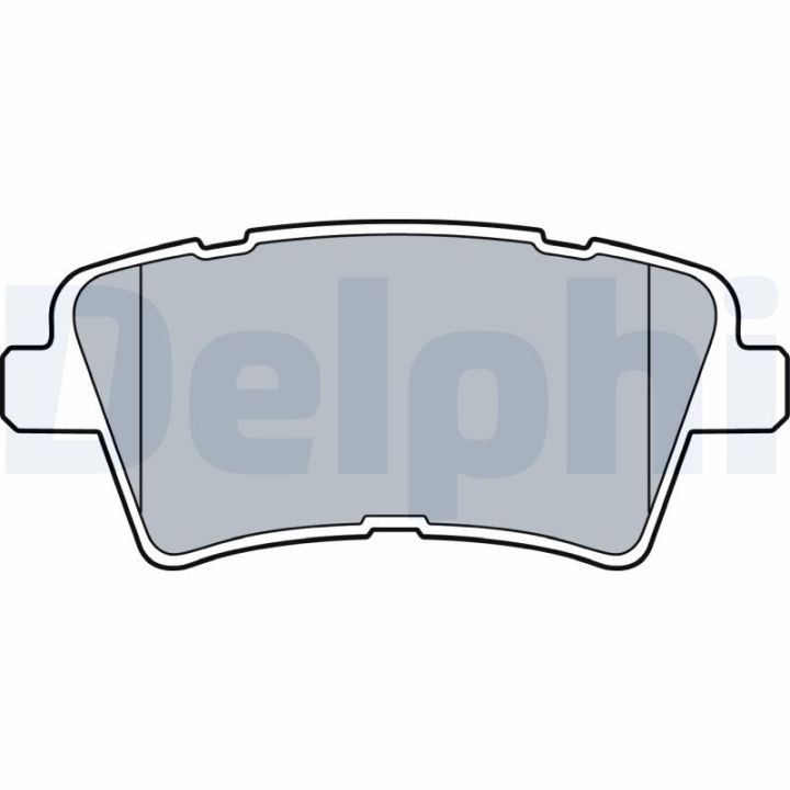 Stabdžių trinkelių rinkinys, diskinis stabdys DELPHI LP3537