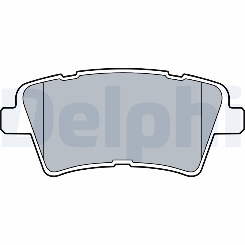 Stabdžių trinkelių rinkinys, diskinis stabdys DELPHI LP3537