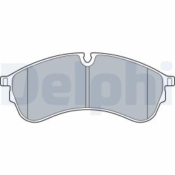 Stabdžių trinkelių rinkinys, diskinis stabdys DELPHI LP3545