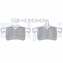 Stabdžių trinkelių rinkinys, diskinis stabdys DELPHI LP3727