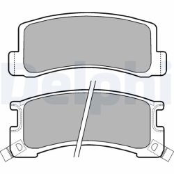 Stabdžių trinkelių rinkinys, diskinis stabdys DELPHI LP407