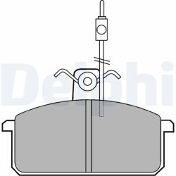 Stabdžių trinkelių rinkinys, diskinis stabdys DELPHI LP436