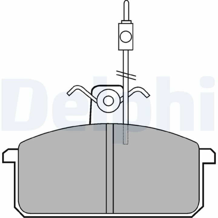 Stabdžių trinkelių rinkinys, diskinis stabdys DELPHI LP436