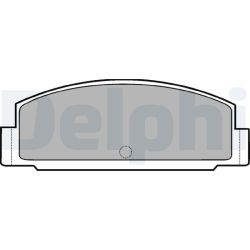 Stabdžių trinkelių rinkinys, diskinis stabdys DELPHI LP450