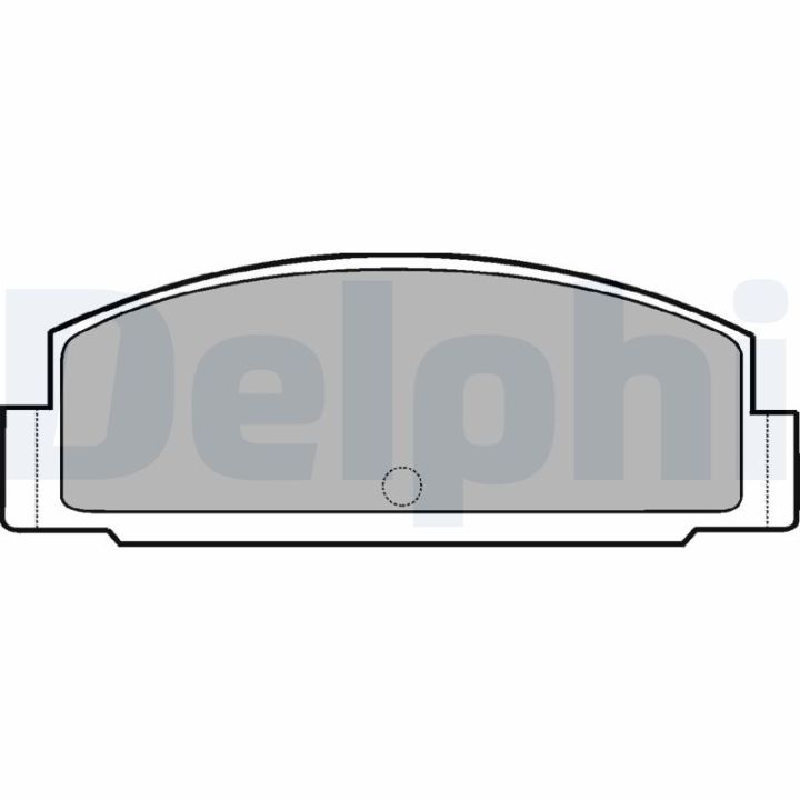 Stabdžių trinkelių rinkinys, diskinis stabdys DELPHI LP450