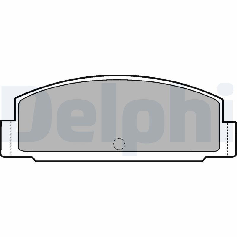 Stabdžių trinkelių rinkinys, diskinis stabdys DELPHI LP450